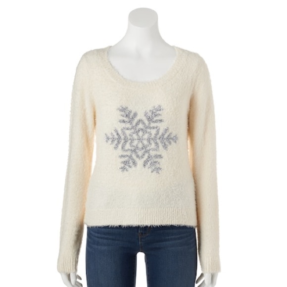 LC Lauren Conrad Sweaters - Women's LC Lauren Conrad Graphic Lurex Sweater S